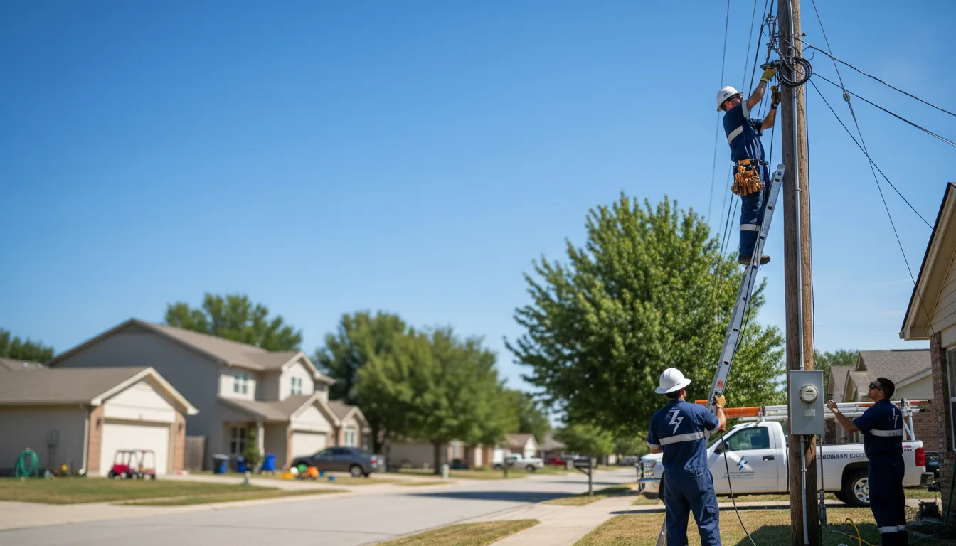 Residential electrician providing installation services in Huddleston, VA